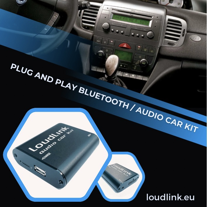 Loudlink Bluetooth Handsfree Car Kit and Ogg Vorbis MP3 AAC WMA FLAC WAV player for Lancia YPSILON - CD